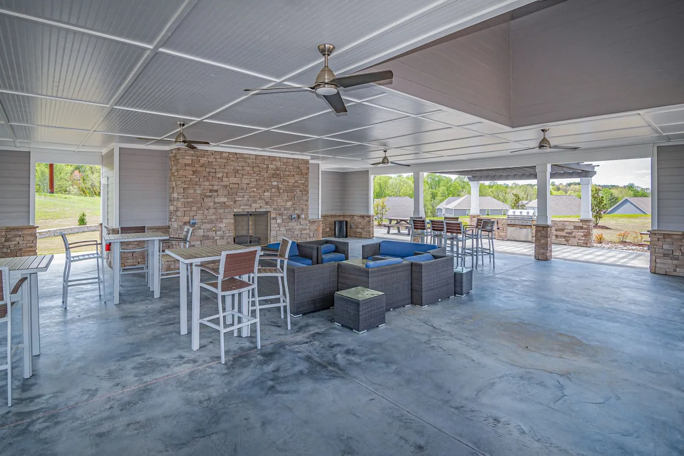 Resealed decorative concrete patio and walkway